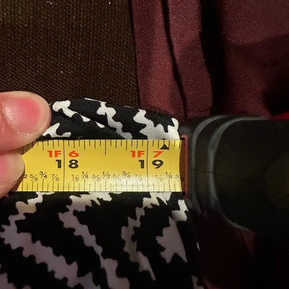 MICHAEL KORS Comfortable Black & White Geometric Short Sleeves Mini Dress Sz S - Picture 15 of 15